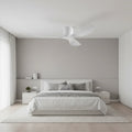 Lumio — Ventilateur ultra-plat blanc et ABS blanc
