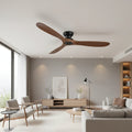 Vidar — Ventilateur bois massif foncé et noir