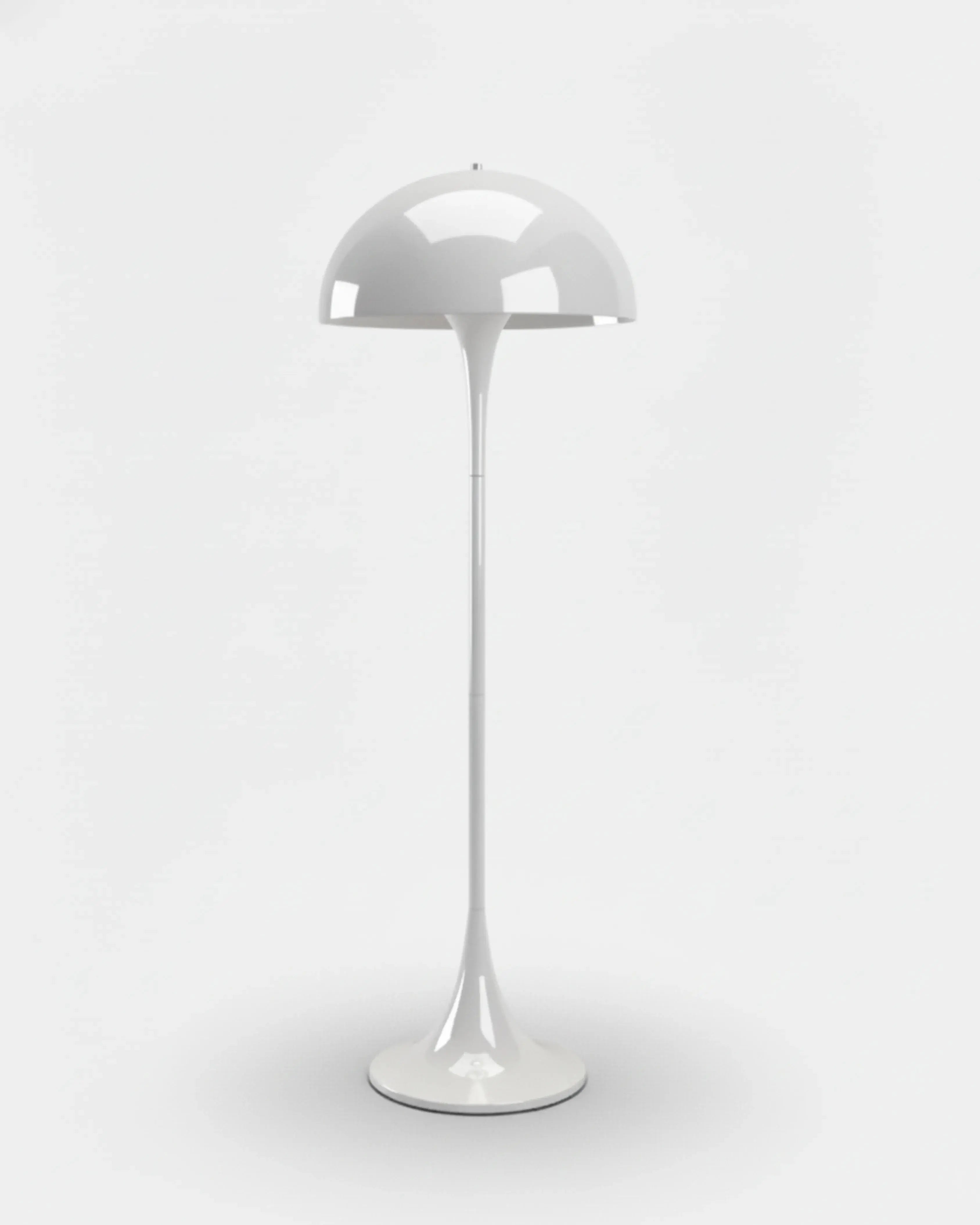 Lampadaire, lampe sur pied blanc,  – modèle olen par Korven Studio.