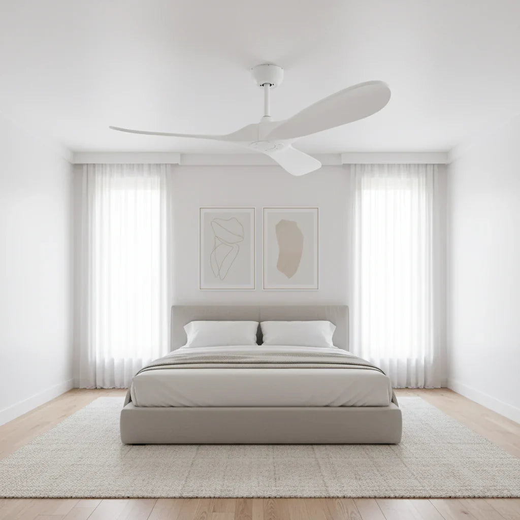 Sirocco — Ventilateur vintage blanc et ABS blanc