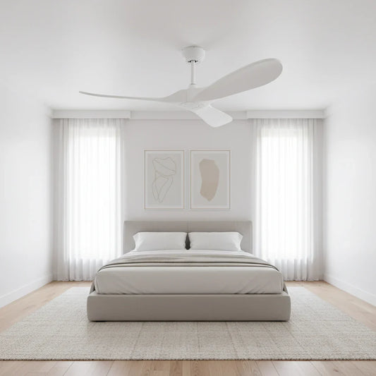 Sirocco — Ventilateur vintage blanc et ABS blanc